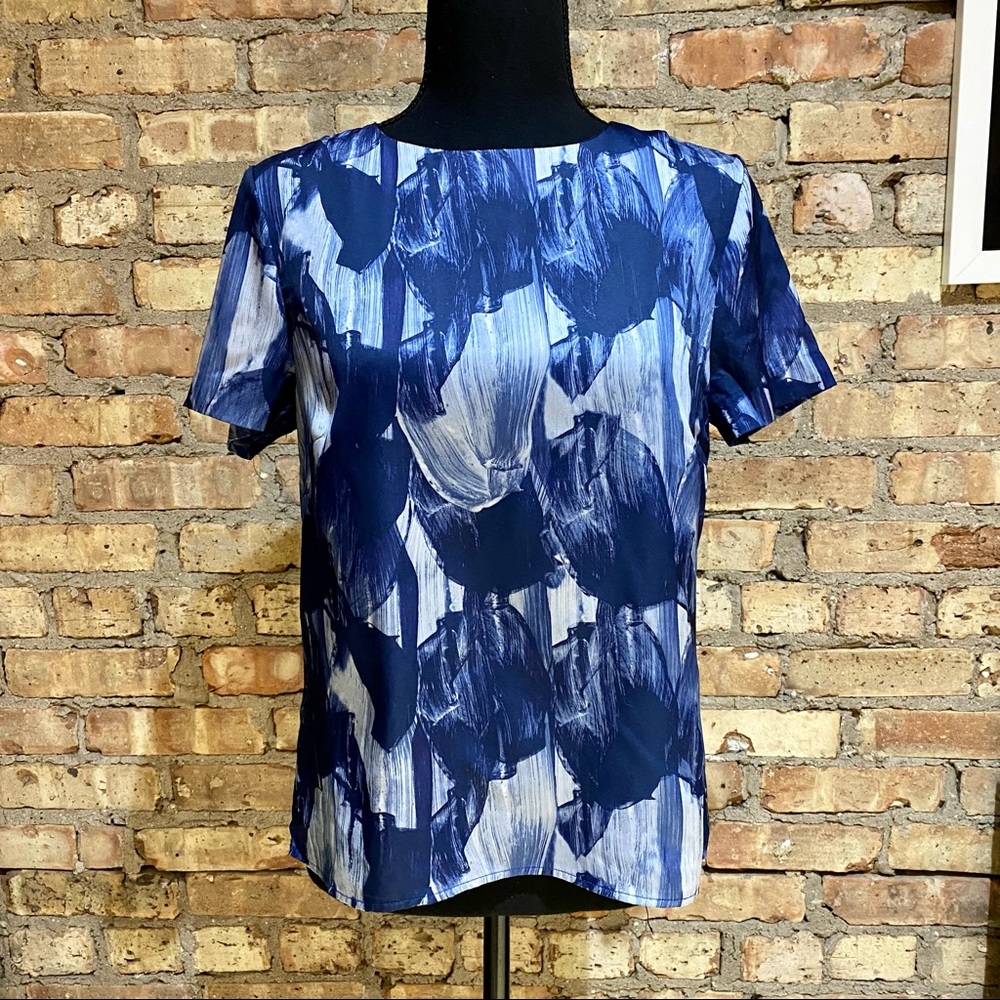 H&M Elegant Brush Strokes Blouse